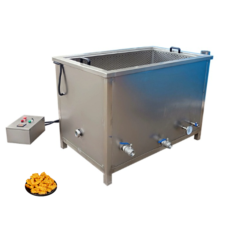 commercial stainless steel lpg gas deep turkey fryer with large capacity industry deep fryers