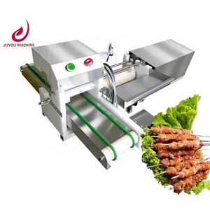 automatic meat souvlaki skewer machine satay skewer kebab machine souvlaki skewer wear string machine