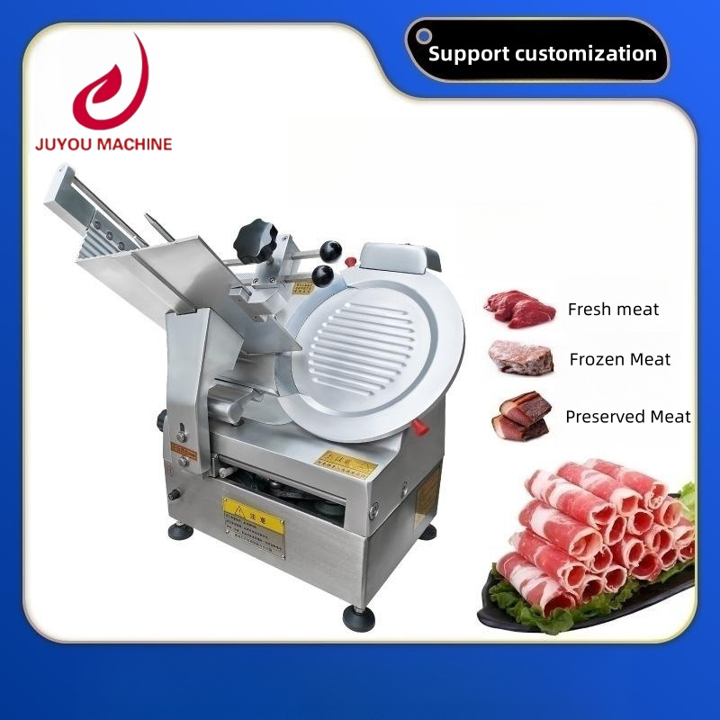 JY Portable Rebanadora Para Carne Electric Vertical Stainless Steel Commercial Auto Luncheon Bacon Deli Meat Slicer Machine