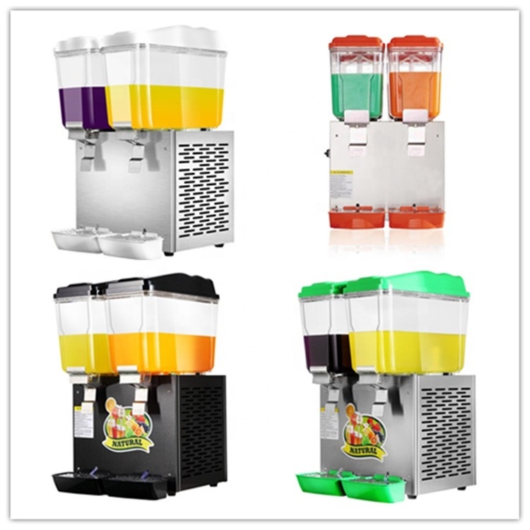 JUYOU 2tanks 32L Gallon Cold Fruit Juice Beverage Ice Tea Dispenser coffee tea dispenser