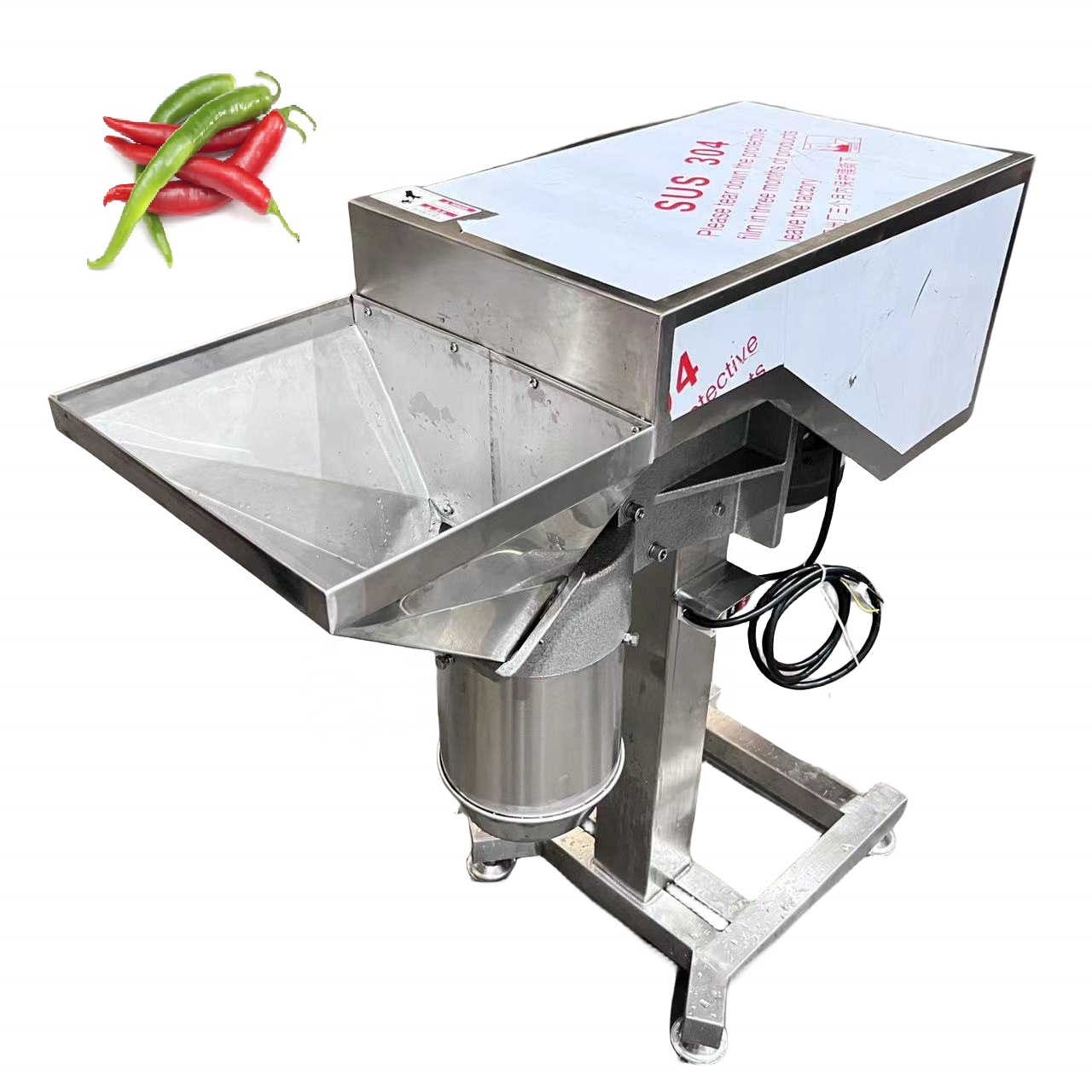 Vegetable Fruit Grinding Machine Colloid Mill Onion Potato Mushroom Sauce Pepper Tomato Food Grinder Kitchen Garlic Chopper