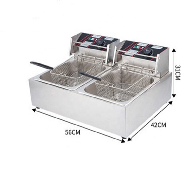 JUYOU Stainless Steel kfc Fryer Machine French Fries For Dual Deep Fryer