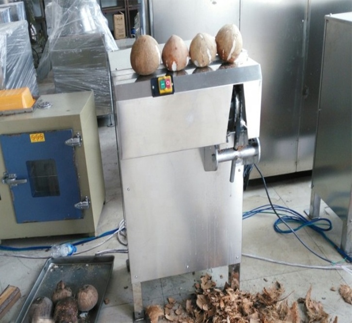 JUYOU easy coconut de-shelling machine coconut shell separator crusher machine coconut shell remover process equipment