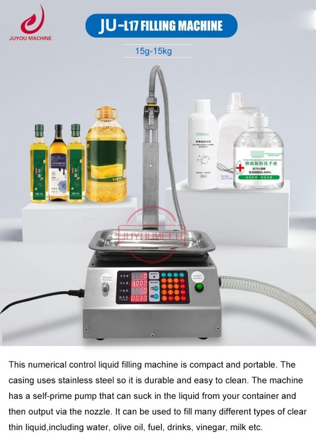 17L/min Large Flow Diaphragm Pump Weighing Liquid Filling Machine Laundry Detergent Gel Viscous Liquid Filling Machine