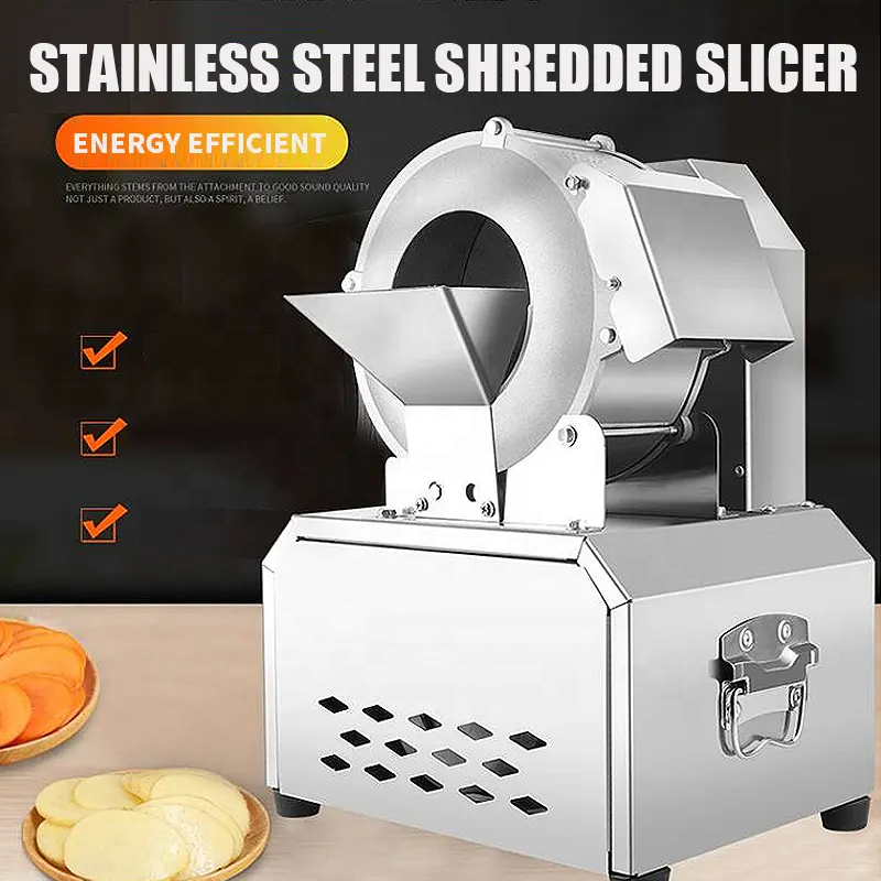 Electric Multifunctional Potato Shredder Small Household Stainless Steel Vegetable Radish Cutter