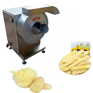 Commercial automatic potato chip slicer potato strip cutting machine