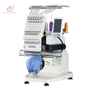 JUYOU hot sale multifunctional one head 12/15 needles computerized embroidery machine with good price