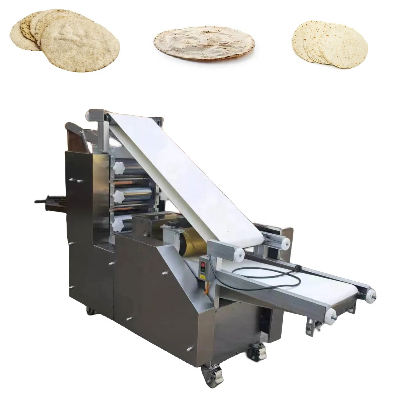 Automatic Industrial 5~50 CM Flour Tortilla machine Arabic Pita Bread pizza roti chapati Lebanese bread Lavash making machine