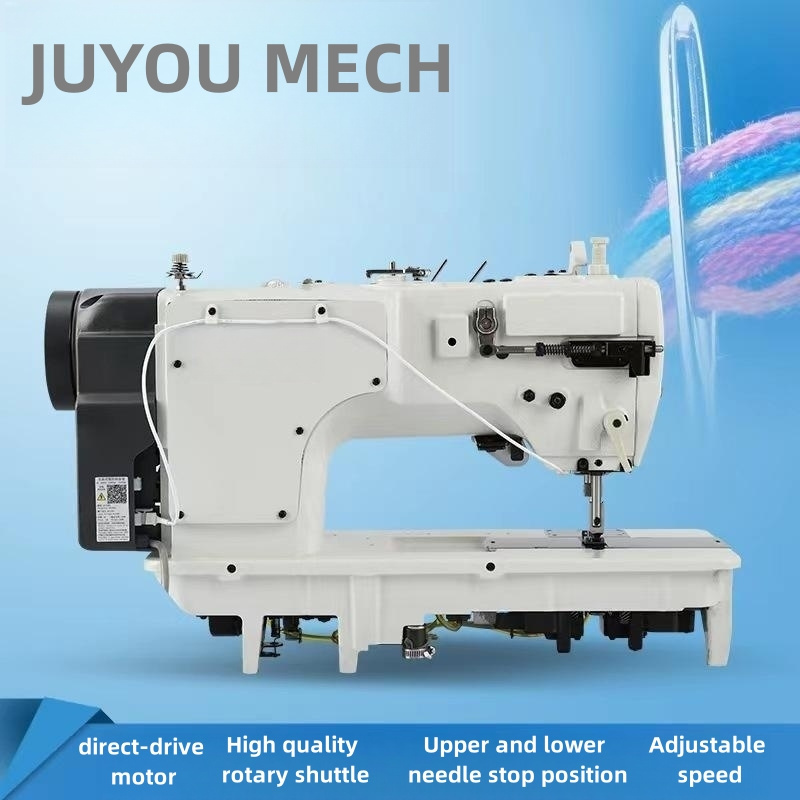 JY Hot sale Drect-Drive Double Needle Lockstitch Waist Banding Sewing Machine