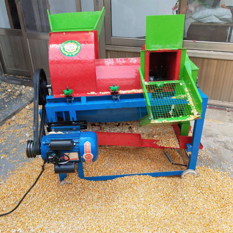 Multi function Small Portable Electric Sorghum Soybean Multi Crop Rice Wheat Maize Peeler Corn Sheller Thresher Machine