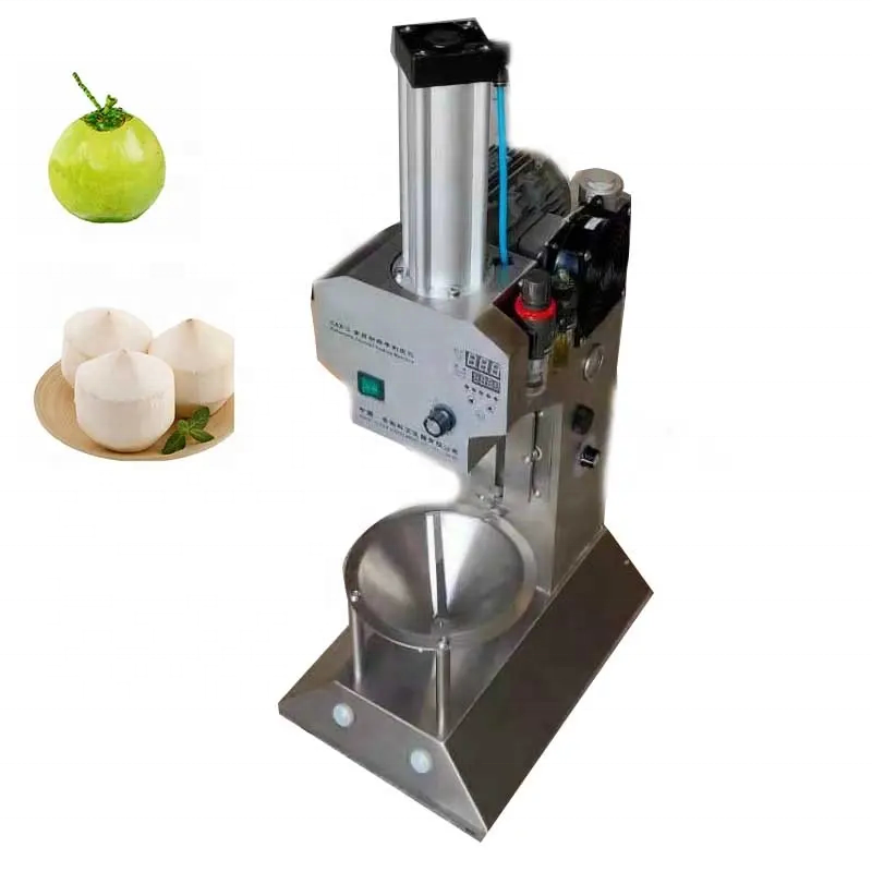 automatic green coconut peel cutting machine