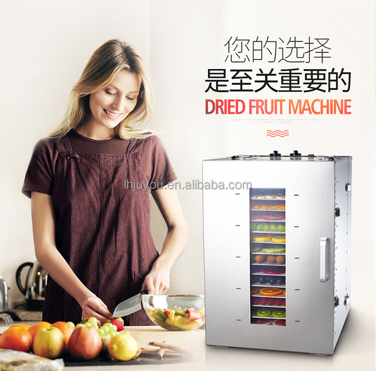 Industrial Commercial Food Dehydrator Fruit Dryer Machine Home 16 Trays Food Grade Food Drying Machine