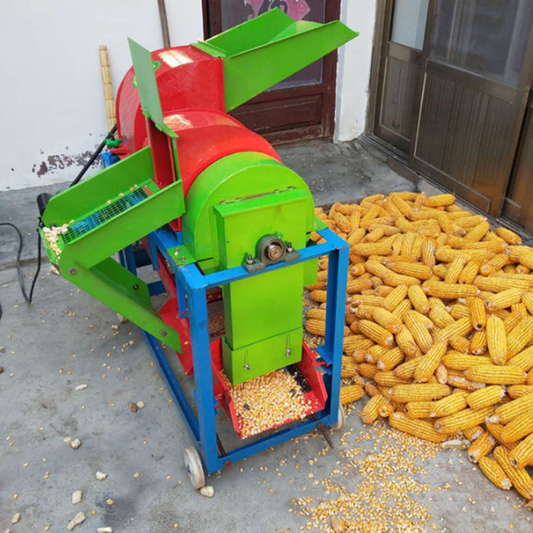 Multi function Small Portable Electric Sorghum Soybean Multi Crop Rice Wheat Maize Peeler Corn Sheller Thresher Machine