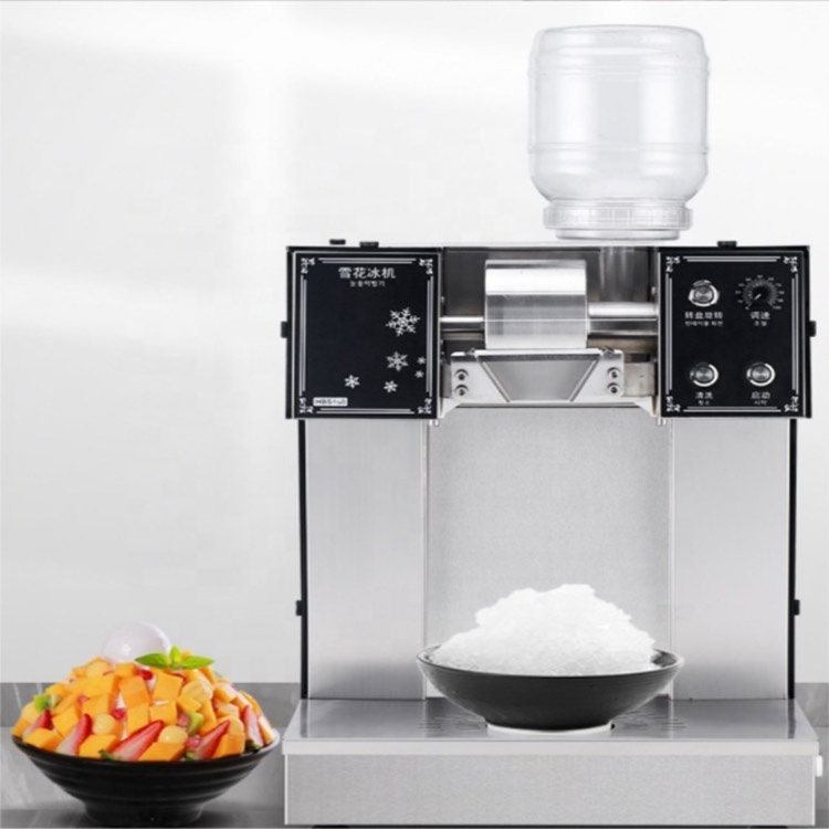 Commercial koreanorea kakigori mesin k bingsoo snow snowflake flake cream crusher maker make shaved ice shaver bingsu machine