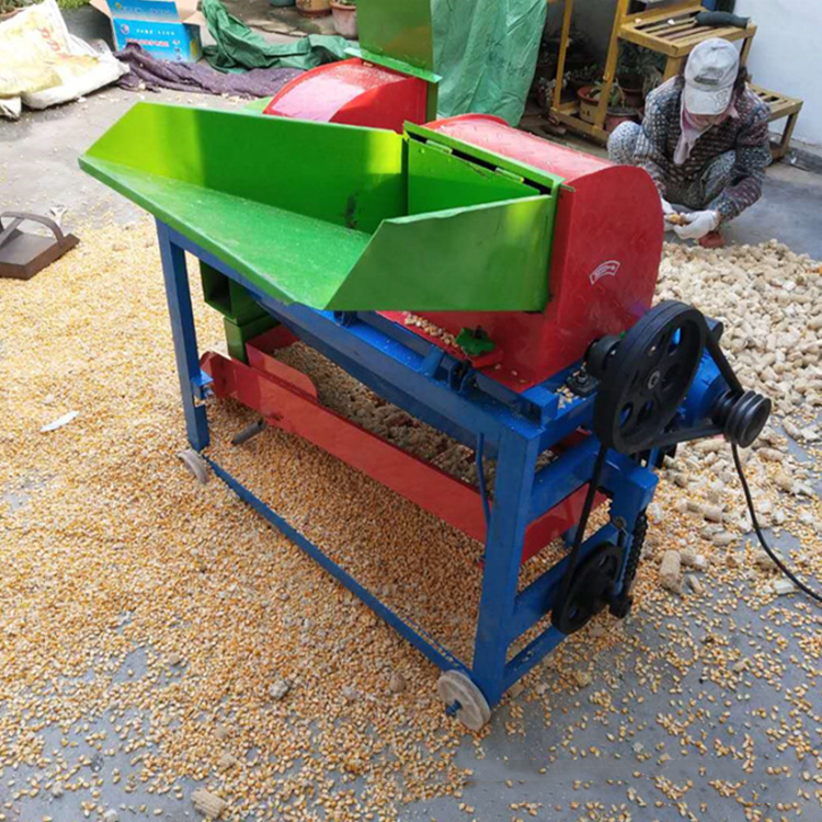 Multi function Small Portable Electric Sorghum Soybean Multi Crop Rice Wheat Maize Peeler Corn Sheller Thresher Machine