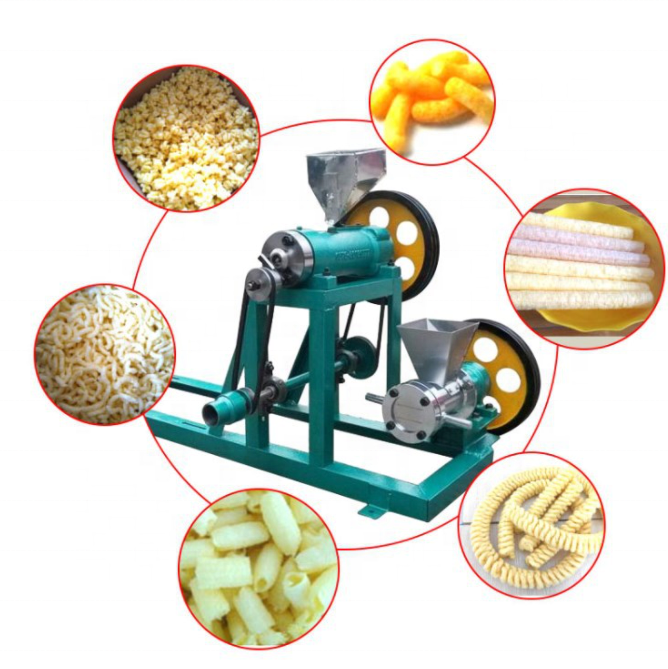 Multi 10 Shapes puff corn snack making machine electrical Corn Pops Snacks Food small rice extruder machine corn puffs machine