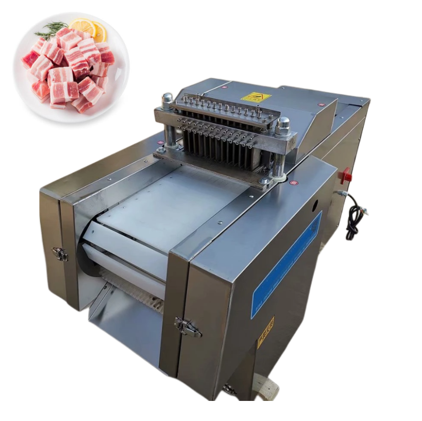 Electric chicken duck pork ribs meat dicer meat and bone cutting machine