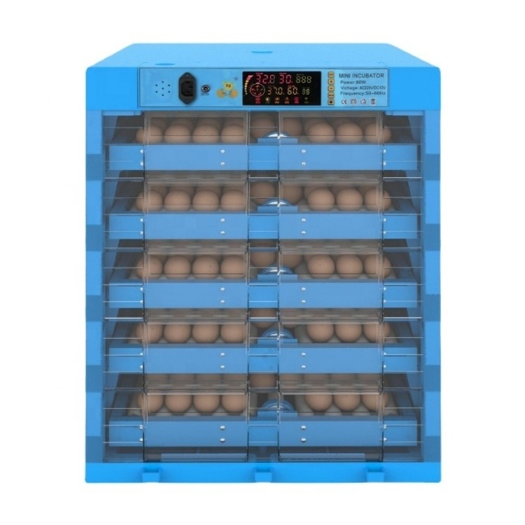 Digital display screen auto Duck Goose chicken egg incubator 128 192 256 eggs for bird poultry