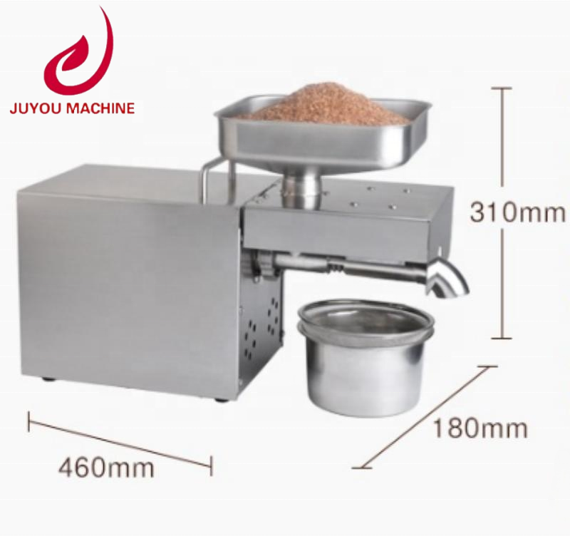 JUYOU Mini Small Tabletop Home Use Oil Extraction Making Edible Olive Oil Press Machine