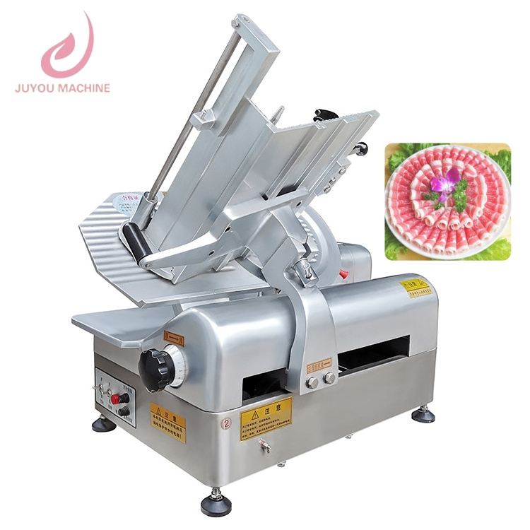 JY Portable Rebanadora Para Carne Electric Vertical Stainless Steel Commercial Auto Luncheon Bacon Deli Meat Slicer Machine