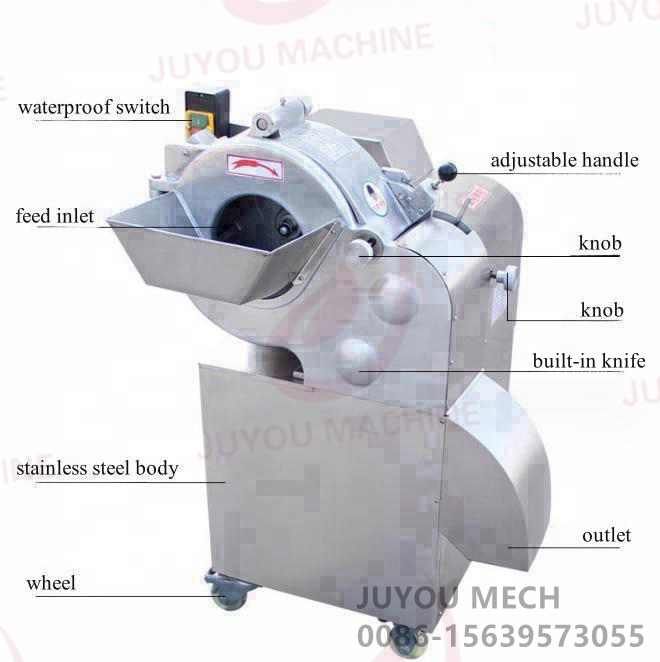 JUYOU Commercial Vegetable Fruit Dicing Machine Potato Carrot Tomato Dicer Vegetable Cube Cutting Machine