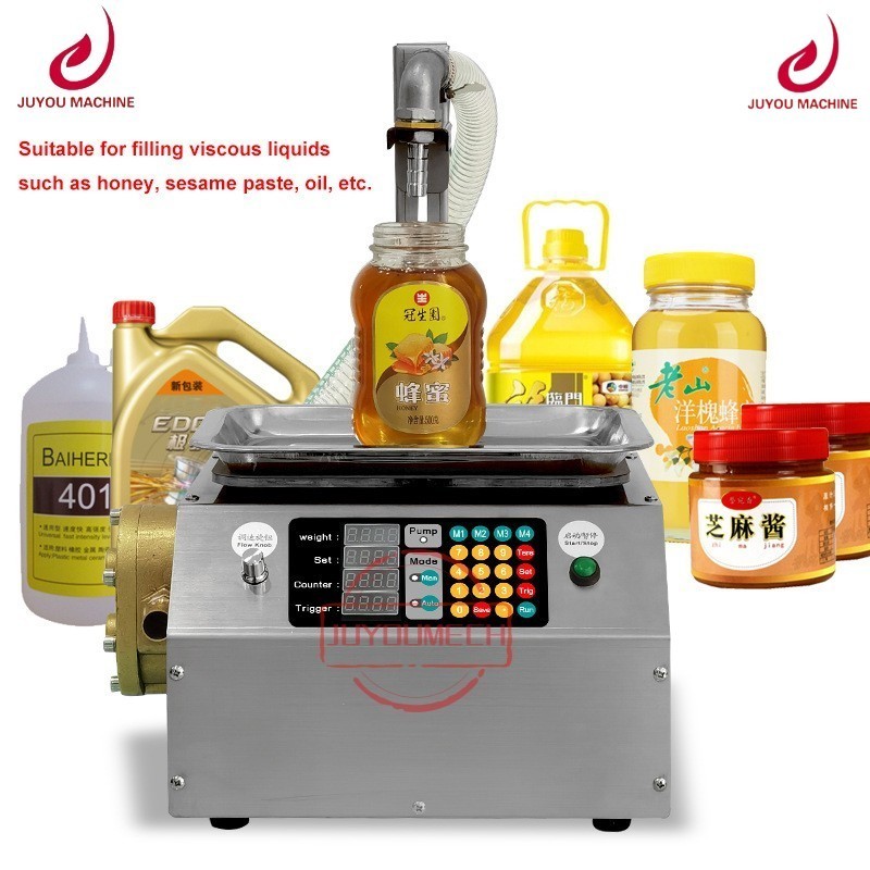 Honey Sesame Paste Edible Oil Filling Machine Glue Viscous Liquid Automatic Sub-packaging Filling Machine