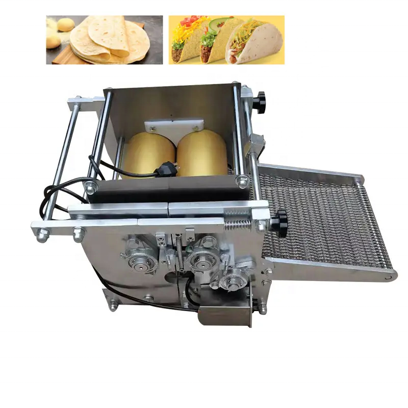 Automatic Tortilla Tacos Press Roti Spring Roll Machine Corn And Flour Wheat Tortilla Making Machine