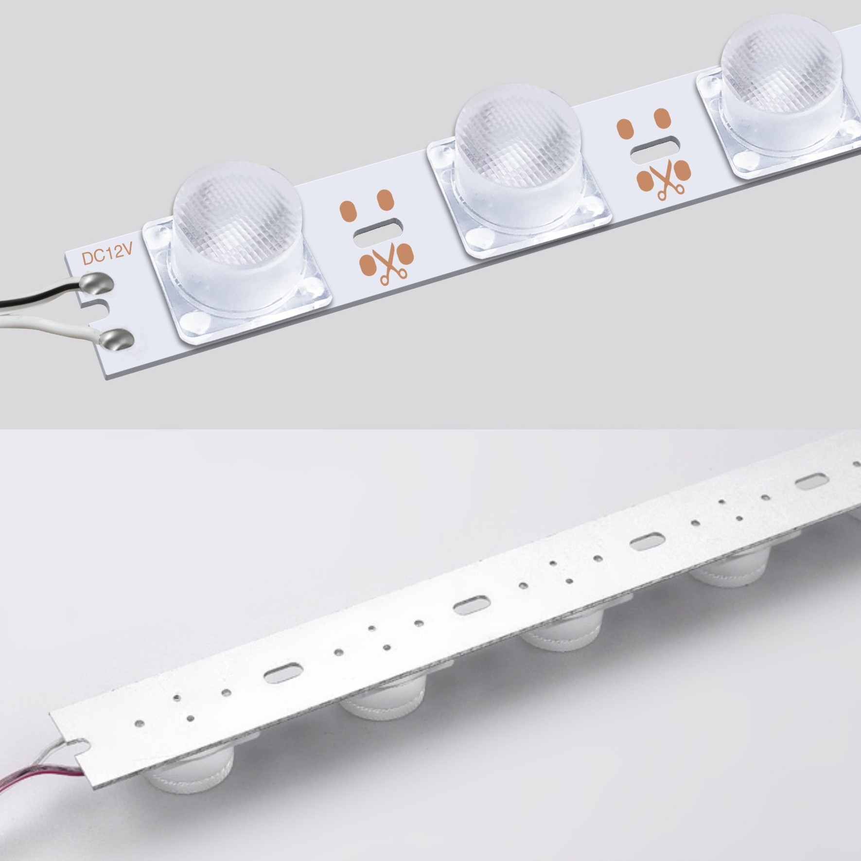 Lightbox lighting manufacturer 12V 1W per led high power edge led bar sign edge led strip lighting