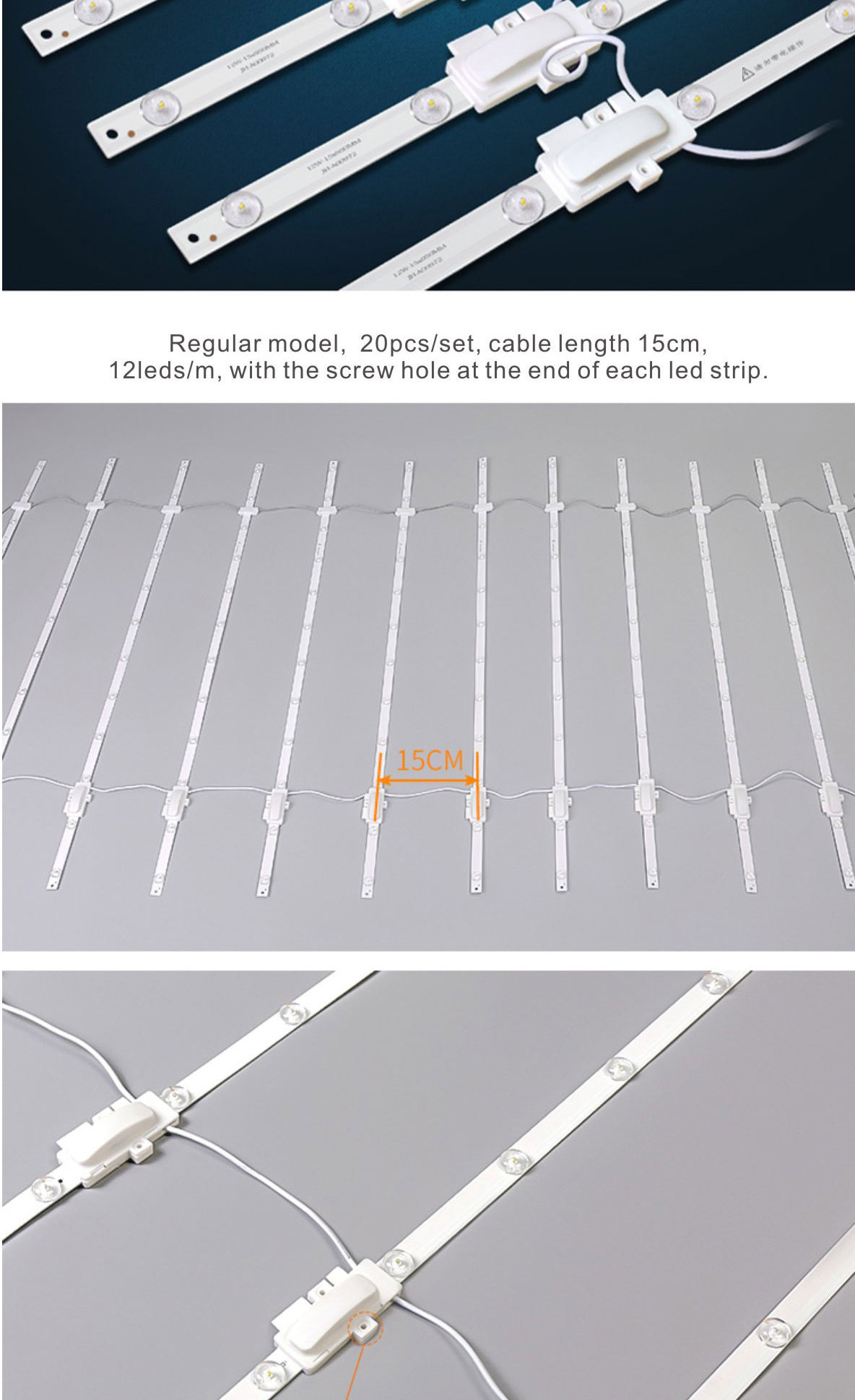 12V SMD 2838 12leds/m led strip rigids lights bar for slim lighting box led bar