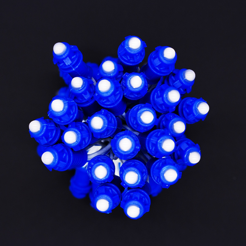 Waterproof  IP67 led pixel ws2811 christmas lights outdoor 12v 9MM single color led light string