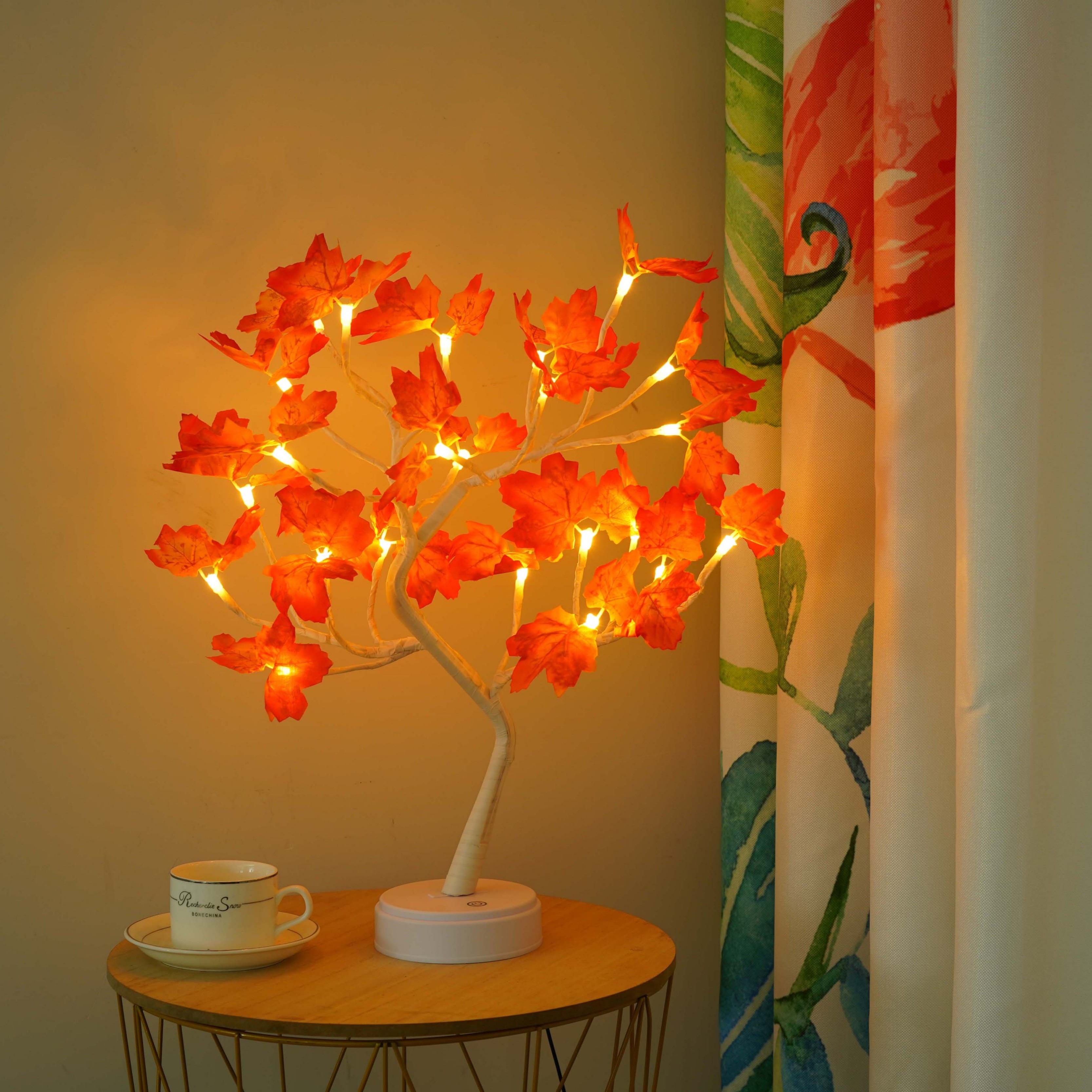 LED  Maple Leaf USB Maple Tree Light, Thanksgiving Halloween Lights Indoor Gifts Decoration