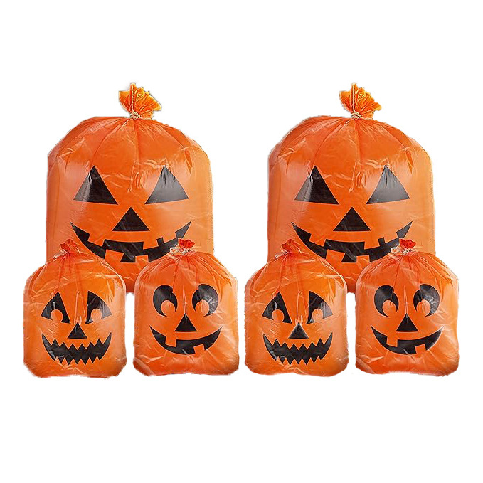 Wholesale factory price plastic trash bags for leaves pumpkin for outdoor