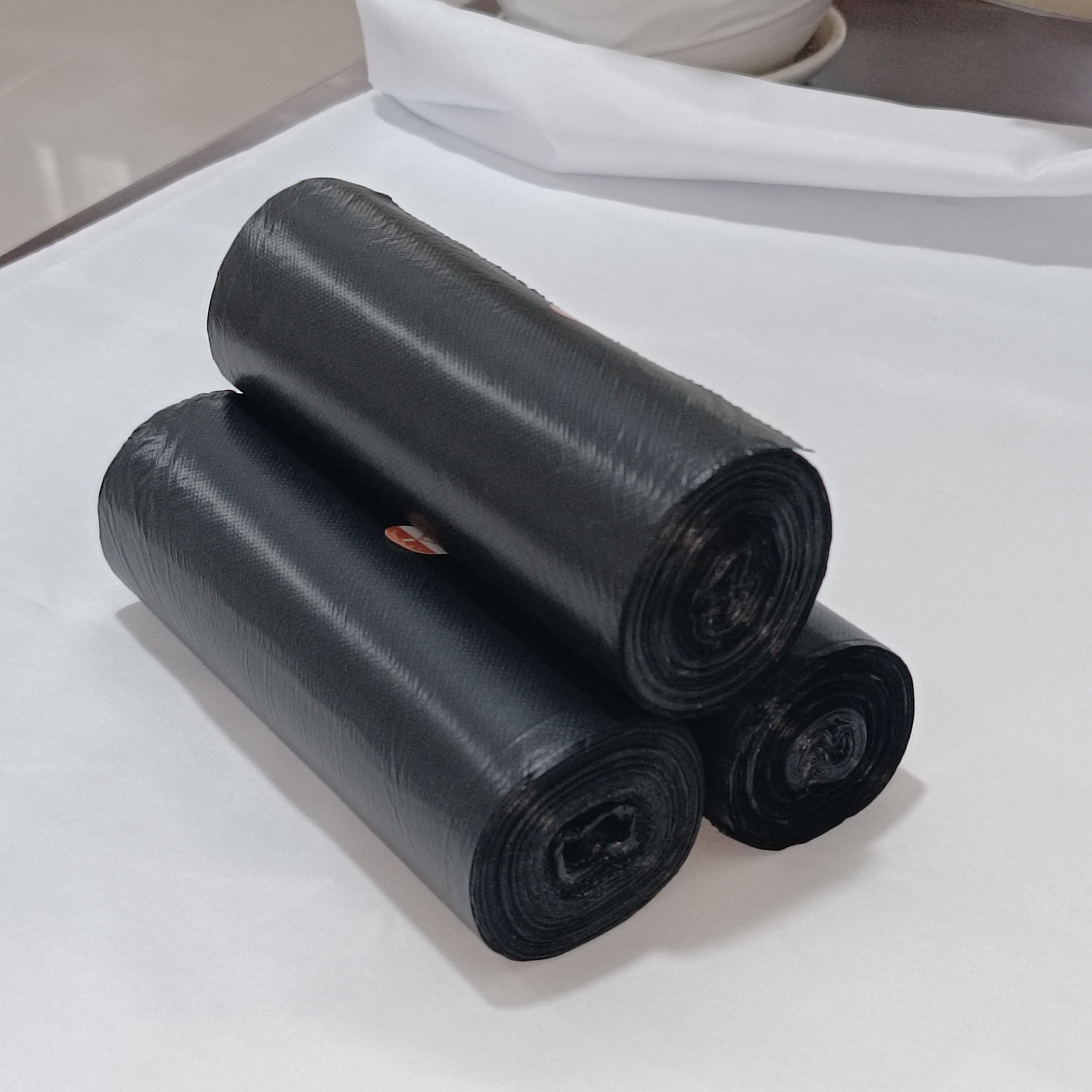 Manufacturer Wholesale Black Heavy Duty Contractor Garbage Bags Black Hdpe Plastic Bin Liner Trash Bags