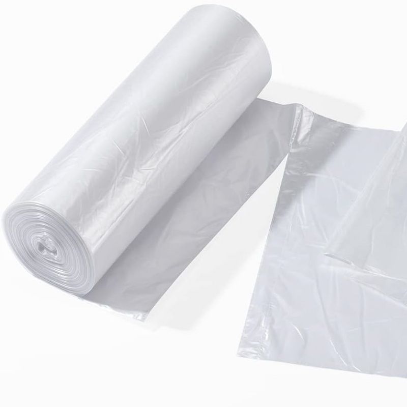 Disposable Household Garbage Bag Large Clear Star Sealed Dustbin Liner Ldpe Big Plastic Garbage Trash Bags On Roll For Home