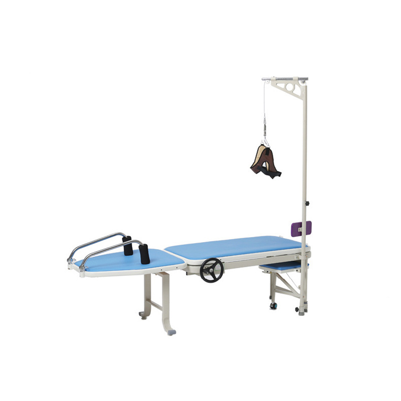 Hospital Medical Angular And Swing Traction Mode Lumbar Cervical Traction Bed