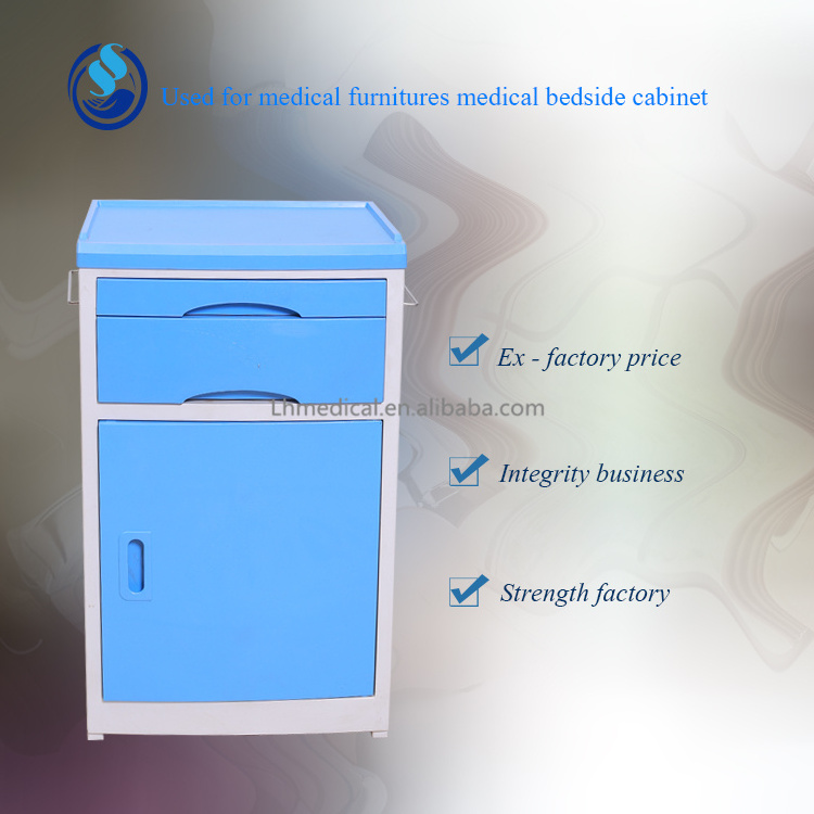 mobile stainless steel hospital clinic medical bedside cabinets