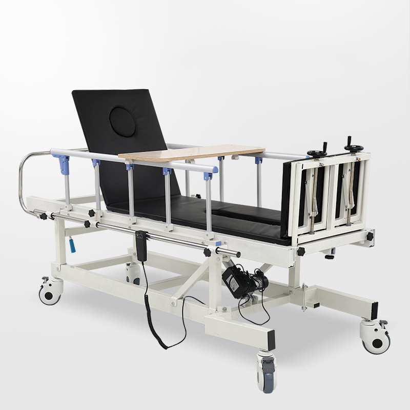 Multifunctional Electric Nursing Patient Turn over Medical Care Stand up Rehabilitation Training Standing Hospital Beds