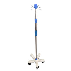 Medical IV pole stand adjustable Infusion stand convenient and durable drip stand