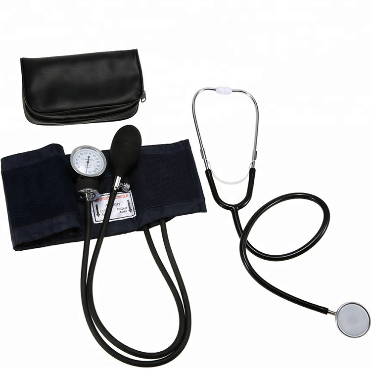 Manual Tensiometros Esfigmomanometro BP Blood Pressure Monitor Machine Aneroid Sphygmomanometer with Stethoscope