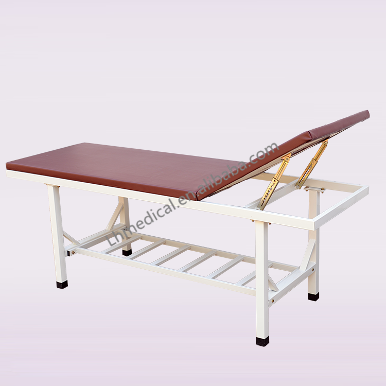 Easy to adjust and fold hospital folding bed with a face hole