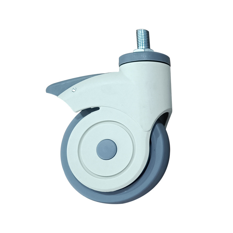 Hospital Bed Wheel 2 3 4 5 inch Abs Wheel Castors for Medical Appliance Patient Bed Wheels Tpr Medical Trolley Caster