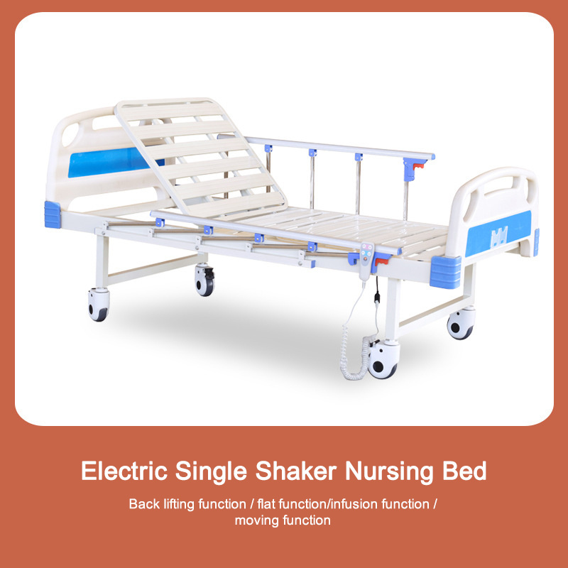 Hospital Furniture Clinic Patient Bed 2 Crank Function Medical Nursing Care Bed Electric Hospital Bed