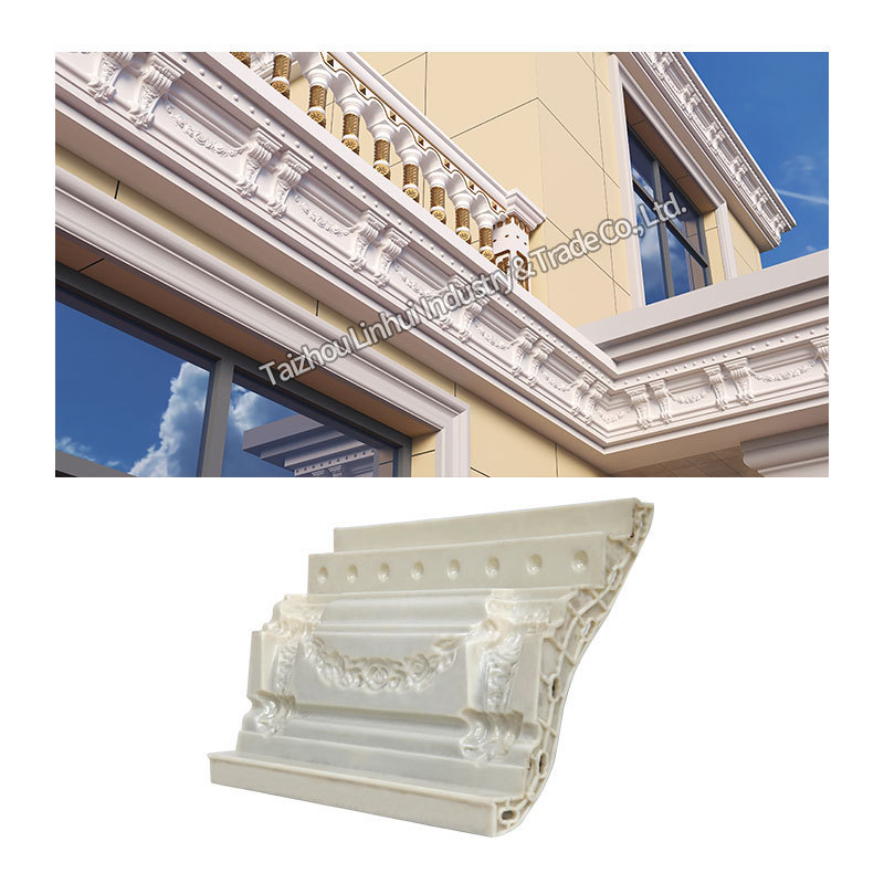 concrete mold decorative abs plastic cornice outside Exterior Wall roof Line mould roof tile moulding house constructiin molding