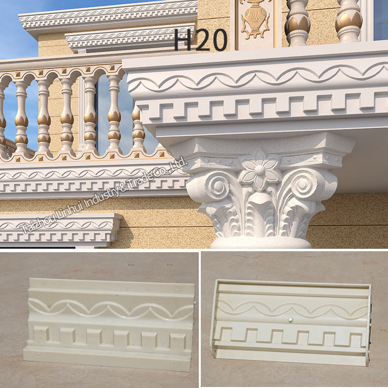 cornice suppliers in china ABS plastic roof molds for building cornice mouldings eaves Moulds casting Exterior Wall Line Molding