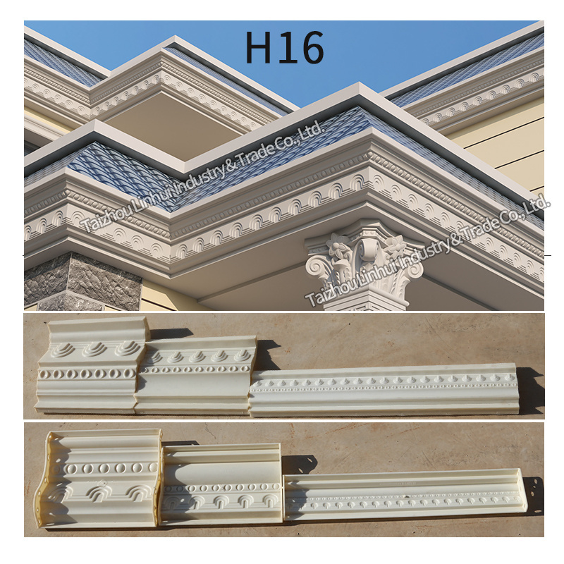 cornice suppliers in china ABS plastic roof molds for building cornice mouldings eaves Moulds casting Exterior Wall Line Molding