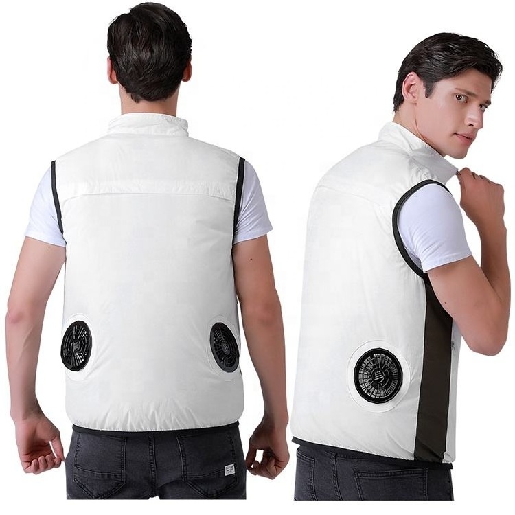 Summer Sunscreen Air Conditioned Clothes UV Proof Cooling Vest With Fan