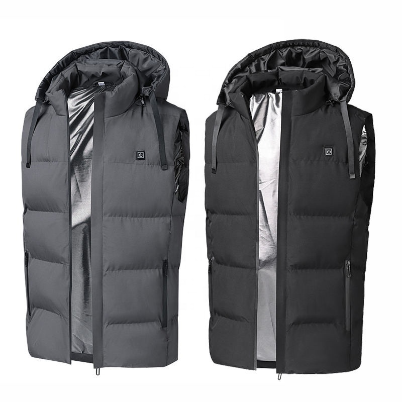 Factory Wholesale  Utility 7 Heating Zones Men's Puff Heated Vest for Winter