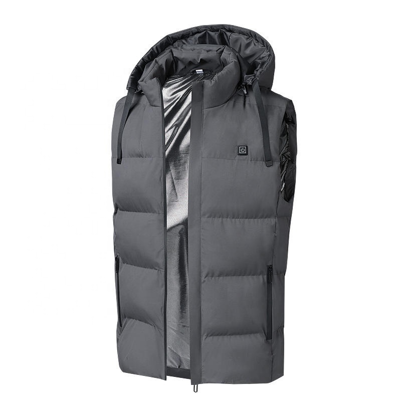 Factory Wholesale  Utility 7 Heating Zones Men's Puff Heated Vest for Winter