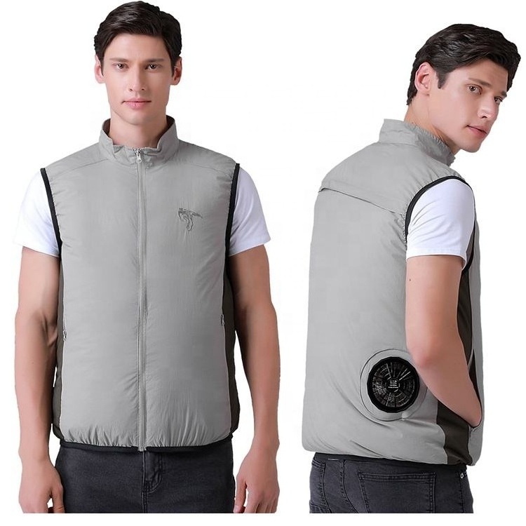 Summer Sunscreen Air Conditioned Clothes UV Proof Cooling Vest With Fan