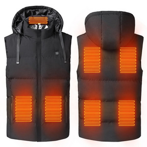 Factory Wholesale  Utility 7 Heating Zones Men's Puff Heated Vest for Winter